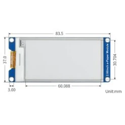 2.66" E-Paper Display Module (Black/White) (296×152) 11 2.66" E-Paper Display Module (Black/White) (296×152) -The Pi Hut 2 66 e paper display module black white 296x152 waveshare wav 18321 30354708562115