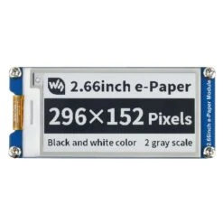 2.66" E-Paper Display Module (Black/White) (296×152)