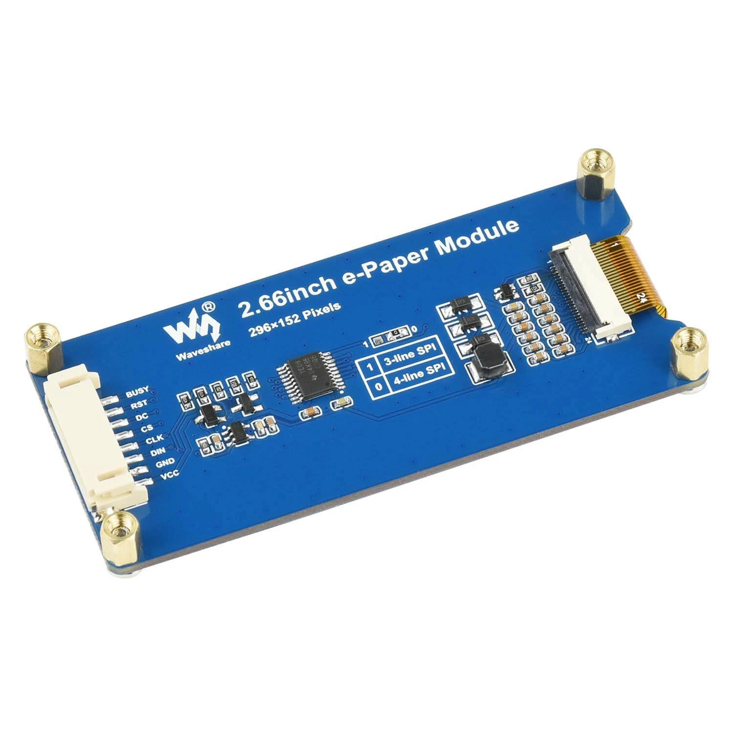 2.66" E-Paper Display Module (Black/White) (296×152) 2 2.66" E-Paper Display Module (Black/White) (296×152) - Image 2