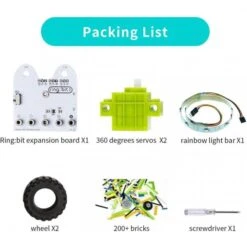6-in-1 Ring:bit Bricks Pack For Micro:bit (Building Brick Compatible) -The Pi Hut 6 in 1 ring bit bricks pack for micro bit building brick compatible elecfreaks 103694 28226167406787