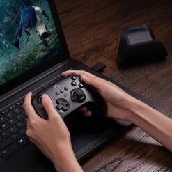 8BitDo Ultimate Bluetooth & 2.4G Controller With Charging Dock - Black -The Pi Hut 8bitdo ultimate bluetooth 2 4g controller with charging dock black 8bitdo 105327 40014337835203