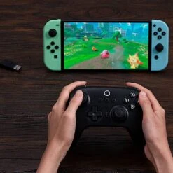 8BitDo Ultimate Bluetooth & 2.4G Controller With Charging Dock - Black -The Pi Hut 8bitdo ultimate bluetooth 2 4g controller with charging dock black 8bitdo 105327 40014337900739
