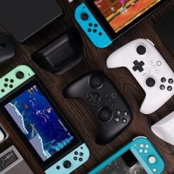 8BitDo Ultimate Bluetooth & 2.4G Controller With Charging Dock - Black -The Pi Hut 8bitdo ultimate bluetooth 2 4g controller with charging dock black 8bitdo 105327 40014337999043
