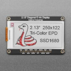 Adafruit 2.13" 250x122 Tri-Color EInk / EPaper Display With SRAM - SSD1680 Driver 7 Adafruit 2.13" 250x122 Tri-Color EInk / EPaper Display With SRAM - SSD1680 Driver -The Pi Hut adafruit 2 13 250x122 tri color eink epaper display with sram ssd1680 driver adafruit ada4947 40348592210115