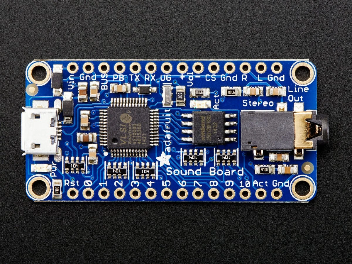 Adafruit Audio FX Sound Board - WAV/OGG Trigger With 16MB Flash 5 Adafruit Audio FX Sound Board - WAV/OGG Trigger With 16MB Flash - Image 5