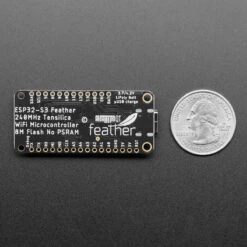 Adafruit ESP32-S3 Feather With STEMMA QT / Qwiic - 8MB Flash No PSRAM -The Pi Hut adafruit esp32 s3 feather with stemma qt qwiic 8mb flash no psram adafruit ada5323 36295466418371