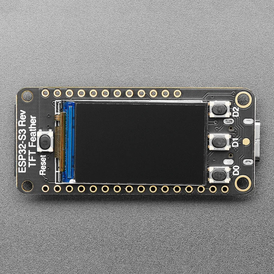 Adafruit ESP32-S3 Reverse TFT Feather - 4MB Flash, 2MB PSRAM, STEMMA QT 4 Adafruit ESP32-S3 Reverse TFT Feather - 4MB Flash, 2MB PSRAM, STEMMA QT - Image 4