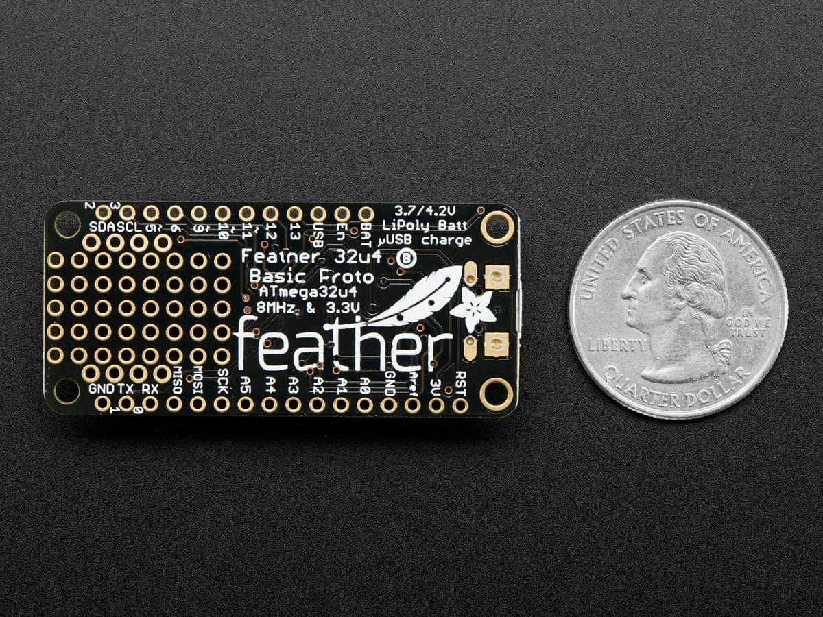 Adafruit Feather 32u4 Basic Proto 4 Adafruit Feather 32u4 Basic Proto - Image 4