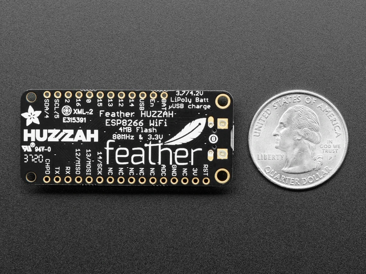 Adafruit Feather HUZZAH With ESP8266 - Loose Headers 6 Adafruit Feather HUZZAH With ESP8266 - Loose Headers - Image 6