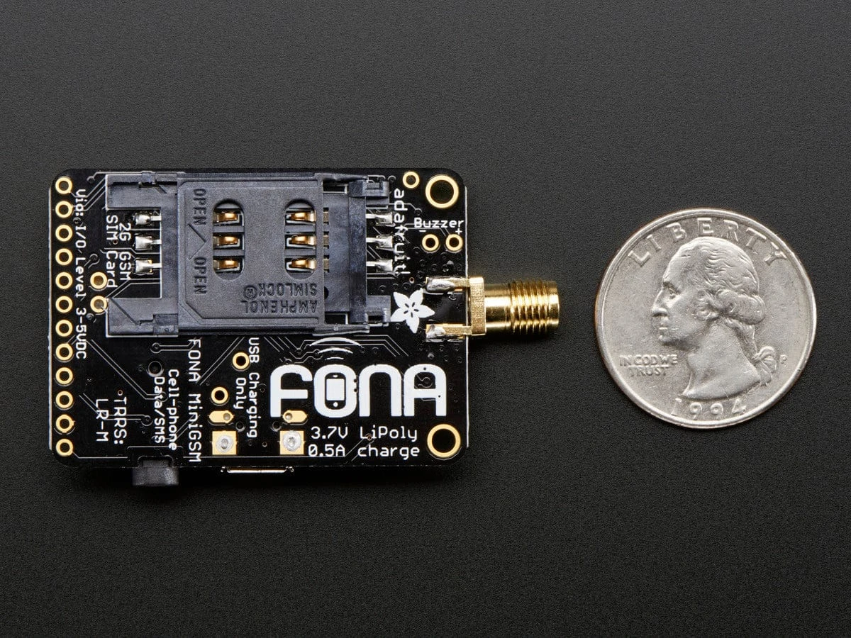 Adafruit FONA - Mini Cellular GSM Breakout - SMA Version (v1) 4 Adafruit FONA - Mini Cellular GSM Breakout - SMA Version (v1) - Image 4