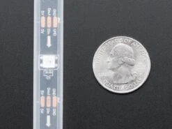 Adafruit NeoPixel LED Strip W/ Alligator Clips - 30 LEDs/meter (1 Meter - BLACK) -The Pi Hut adafruit neopixel led strip w alligator clips 30 leds meter 1 meter black adafruit ada3812 28610288681155