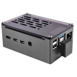 Aluminium NAS Case For Pi 4 With Quiet Cooling Fan