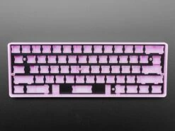 Anodized Black Aluminum Metal Keyboard Plate For GH60 Cases -The Pi Hut anodized black aluminum metal keyboard plate for gh60 cases the pi hut ada5075 29814734880963