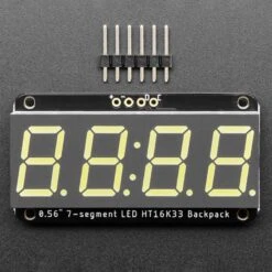 Assembled Adafruit 0.56" 4-Digit 7-Segment Display - W/ I2C Backpack QT - White -The Pi Hut assembled adafruit 0 56 4 digit 7 segment display w i2c backpack qt white adafruit ada5604 39773311500483