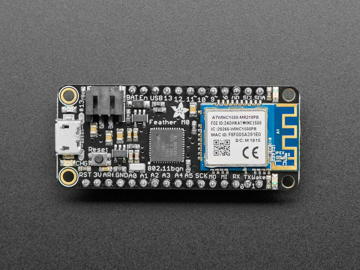 Assembled Adafruit Feather M0 WiFi - ATSAMD21 + ATWINC1500 2 Assembled Adafruit Feather M0 WiFi - ATSAMD21 + ATWINC1500 - Image 2