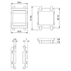 Black Invader Case For Watchy -The Pi Hut black invader case for watchy sqfmi 105352 40353421787331