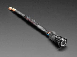 ChromaTek 19mm Rugged Latching Metal Pushbutton With NeoPixel (19-B-L-F1)