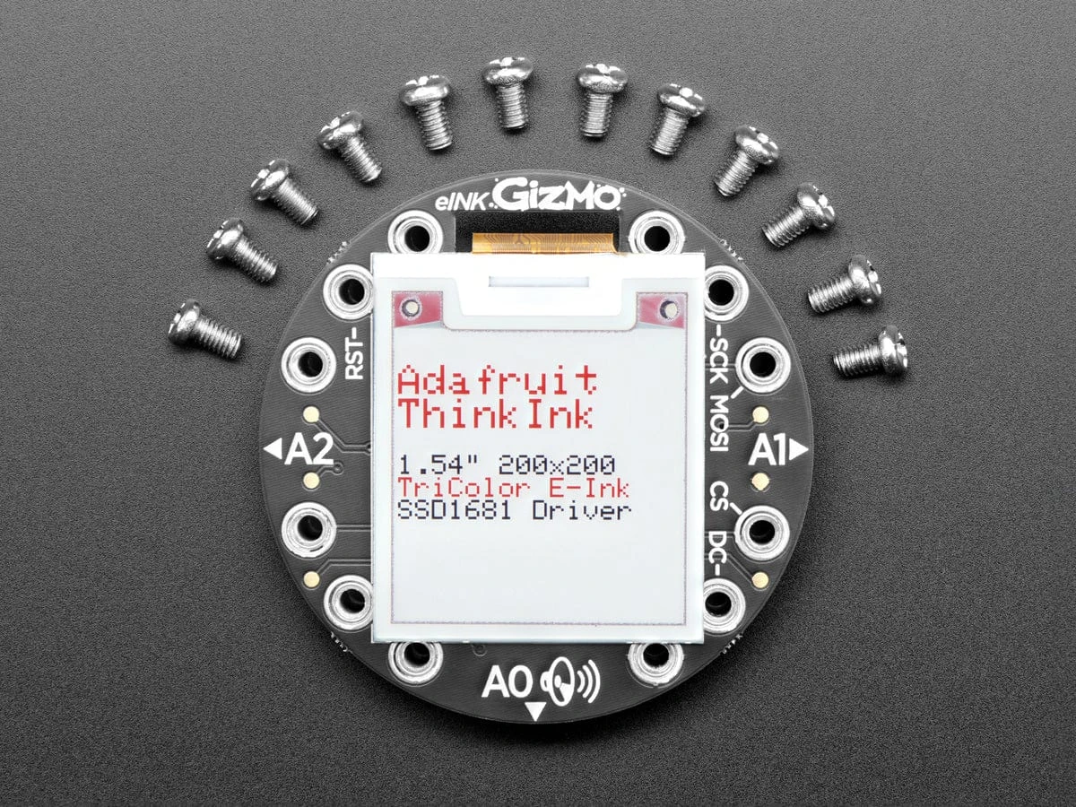 Circuit Playground 200x200 Tri-Color E-Ink Gizmo (E-Ink Display + Audio Amplifier) 3 Circuit Playground 200x200 Tri-Color E-Ink Gizmo (E-Ink Display + Audio Amplifier) - Image 3