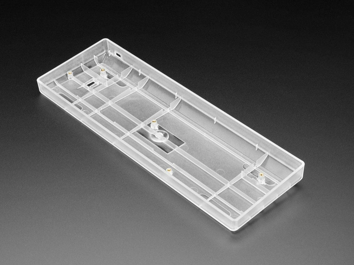 Clear Plastic 60% / GH60 Keyboard Shell 1 Clear Plastic 60% / GH60 Keyboard Shell