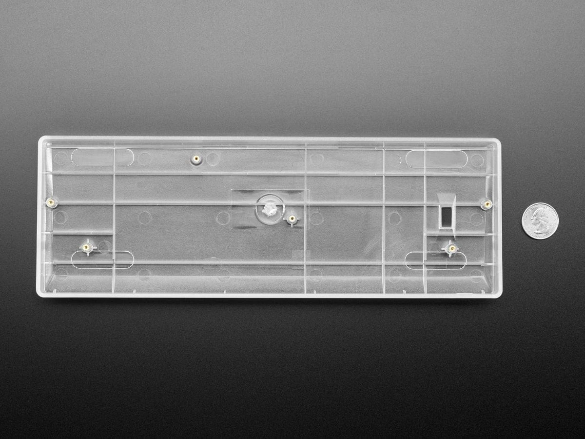 Clear Plastic 60% / GH60 Keyboard Shell 3 Clear Plastic 60% / GH60 Keyboard Shell - Image 3