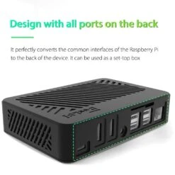 DeskPi Lite Raspberry Pi 4 Case -The Pi Hut deskpi lite raspberry pi 4 case 52pi dp 0009 33883247542467