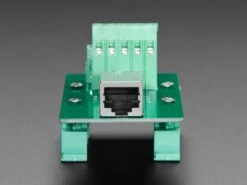 DIN Rail RJ-45 To Terminal Block Adapter (Right Angle Jack) -The Pi Hut din rail rj 45 to terminal block adapter right angle jack the pi hut ada3797 28610273738947