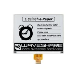 E-Ink Display Raw Panel 5.83" (648x480) -The Pi Hut e ink display raw panel 5 83 648x480 waveshare wav 14410 28478408130755
