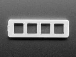 Four Key Silver Aluminum Keypad Shell Enclosure (MX Compatible Switches) -The Pi Hut four key silver aluminum keypad shell enclosure mx compatible switches the pi hut ada5073 29654645833923