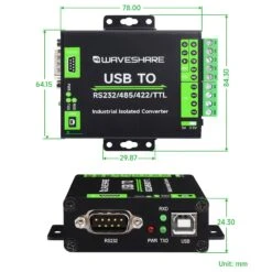 FT232RNL USB TO RS232/485/422/TTL Interface Converter -The Pi Hut ft232rnl usb to rs232 485 422 ttl interface converter waveshare wav 23996 40399453814979