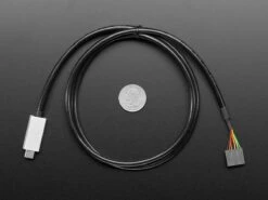 FTDI Serial TTL-232 USB Type C Cable (5V Power / 3.3V Logic) -The Pi Hut ftdi serial ttl 232 usb type c cable 5v power 3 3v logic the pi hut ada4364 28610396192963