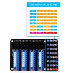 GPIO Terminal Board With LED Indicators + Aluminium Case For Pi 4 -The Pi Hut gpio terminal board with led indicators aluminium case for pi 4 52pi ep 0153 40477567877315