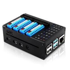 GPIO Terminal Board With LED Indicators + Aluminium Case For Pi 4