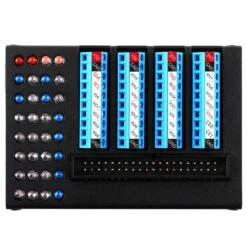 GPIO Terminal Board With LED Indicators + Aluminium Case For Pi 4 -The Pi Hut gpio terminal board with led indicators aluminium case for pi 4 52pi ep 0153 40477568106691