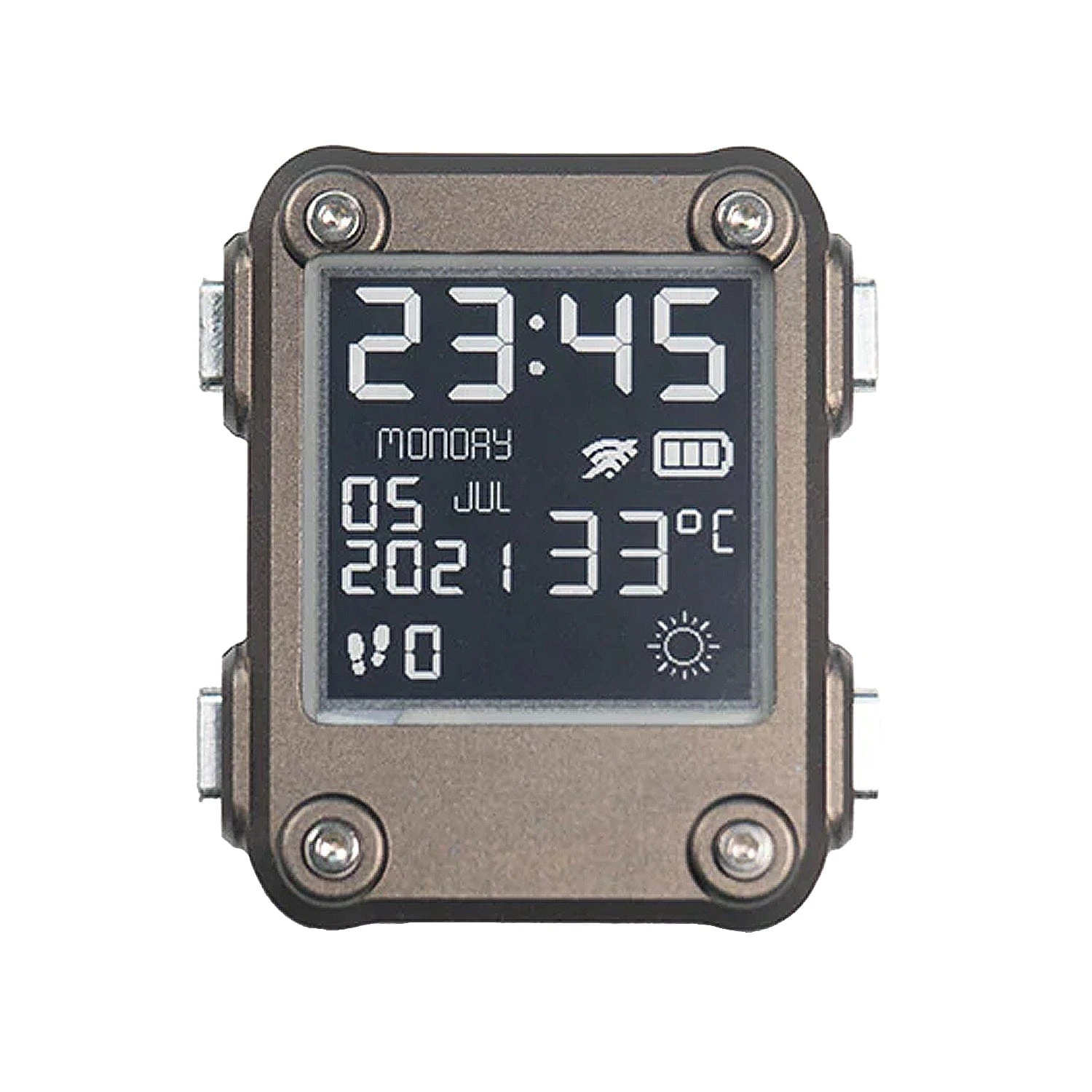 Gunmetal Almadilonium Case For Watchy 3 Gunmetal Almadilonium Case For Watchy - Image 3