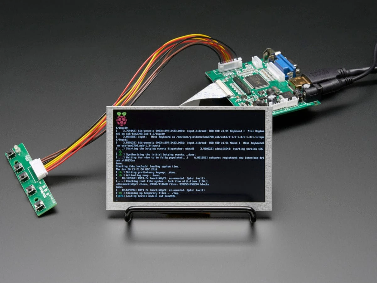 HDMI 4 Pi 5" Display Not Touchscreen 800x480 - HDMI/VGA/NTSC/PAL 2 HDMI 4 Pi 5" Display Not Touchscreen 800x480 - HDMI/VGA/NTSC/PAL - Image 2