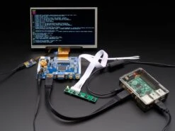 HDMI 4 Pi: 7" Display & Audio 1024x600 W/Touchscreen -The Pi Hut hdmi 4 pi 7 display audio 1024x600 w touchscreen the pi hut ada2397 28610896232643