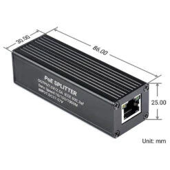Industrial USB-C Gigabit PoE Splitter (5V 2.5A) -The Pi Hut industrial usb c gigabit poe splitter 5v 2 5a waveshare wav 20987 32665960612035