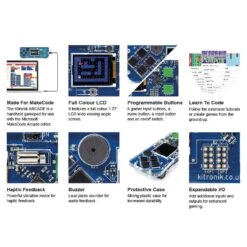 Kitronik ARCADE For MakeCode Arcade -The Pi Hut kitronik arcade for makecode arcade kitronik kit5311 39630107541699