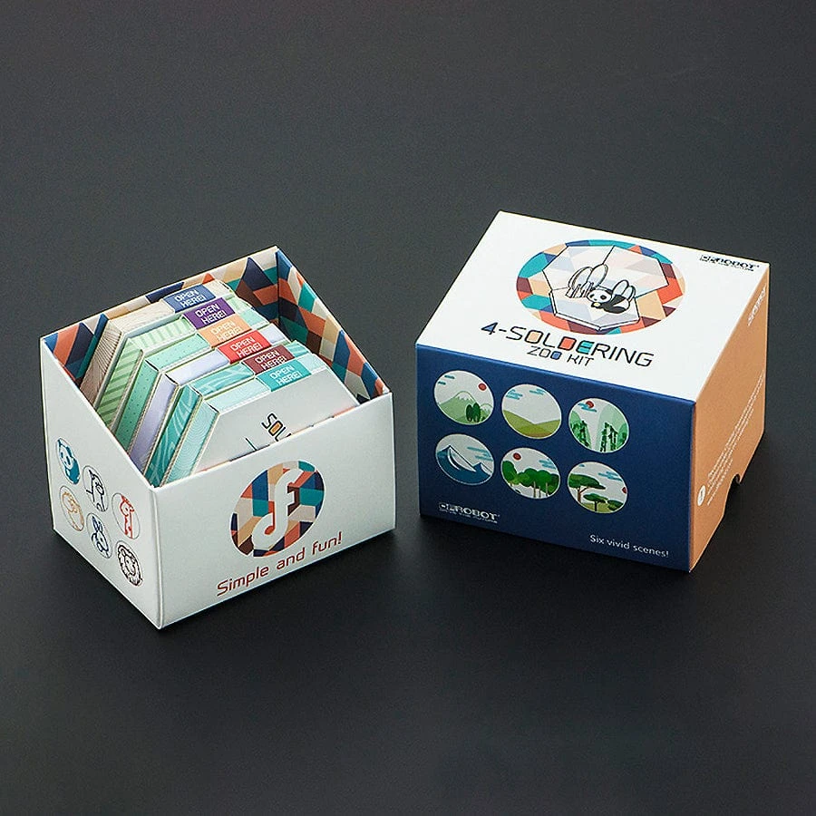 Learn To Solder Zoo Animal Badge Kit 1 Learn To Solder Zoo Animal Badge Kit