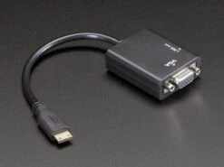 Mini HDMI To VGA Video Adapter With 3.5mm Stereo Cable