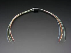Miniature Slip Ring - 12mm Diameter, 6 Wires, Max 240V @ 2A