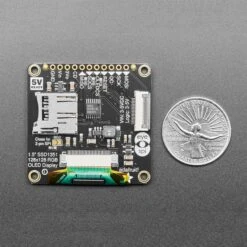 OLED Breakout Board - 16-bit Color 1.5" W/microSD Holder - EYESPI Connector -The Pi Hut oled breakout board 16 bit color 1 5 w microsd holder adafruit ada1431 40026786693315