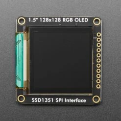 OLED Breakout Board - 16-bit Color 1.5" W/microSD Holder - EYESPI Connector -The Pi Hut oled breakout board 16 bit color 1 5 w microsd holder adafruit ada1431 40026786726083