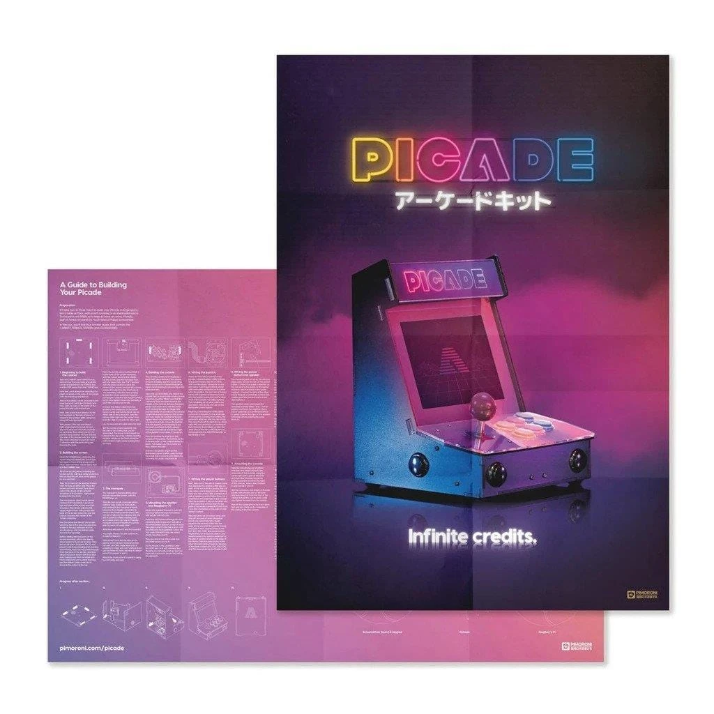Picade - Raspberry Pi Arcade Machine (10" Display) With PICO-8 3 Picade - Raspberry Pi Arcade Machine (10" Display) With PICO-8 - Image 3