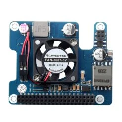 PoE HAT For Raspberry Pi 5 With Cooling Fan (5V And 12V Outputs) -The Pi Hut poe hat for raspberry pi 5 with cooling fan the pi hut wav 26399 41410155708611