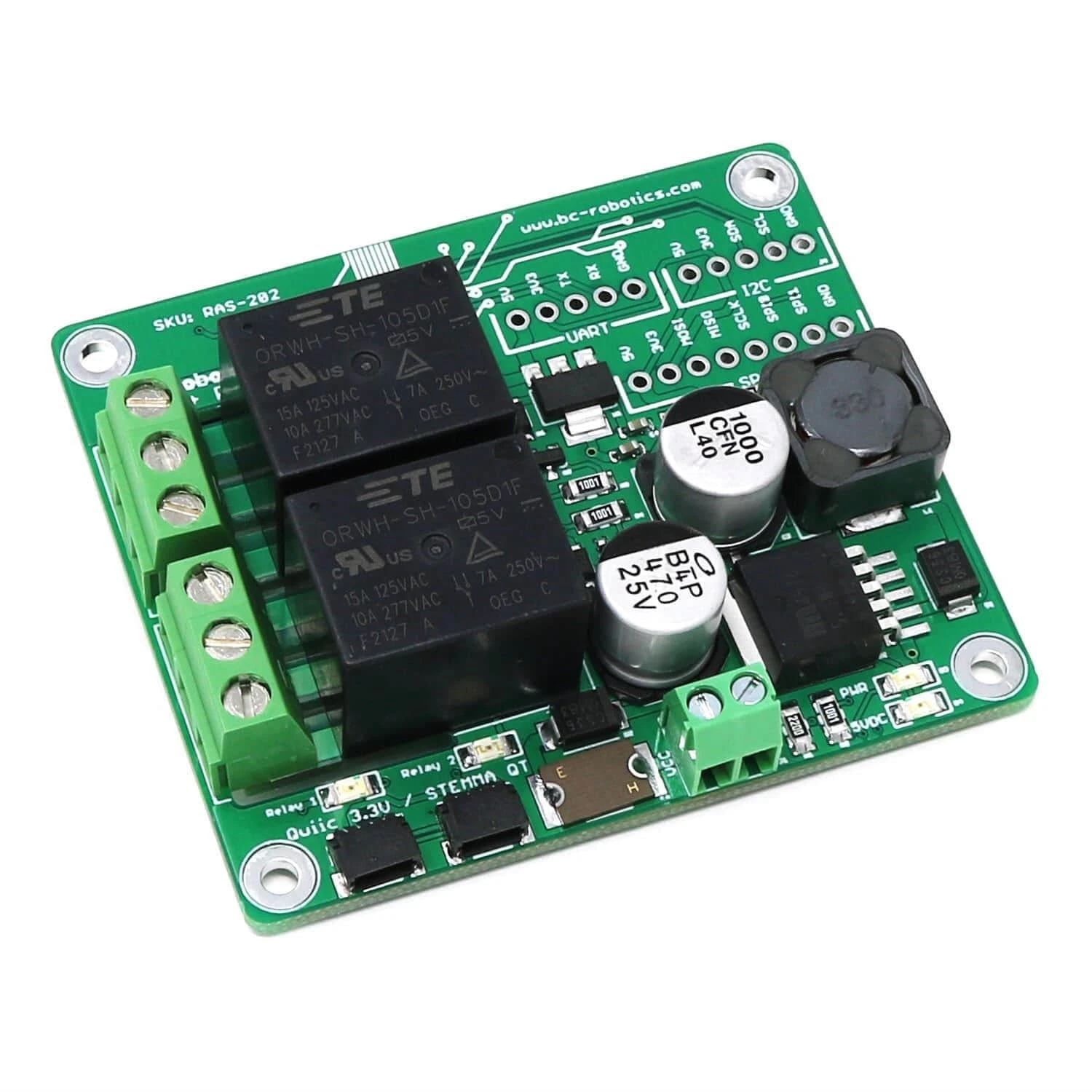 Power + Relay HAT For Raspberry Pi 1 Power + Relay HAT For Raspberry Pi