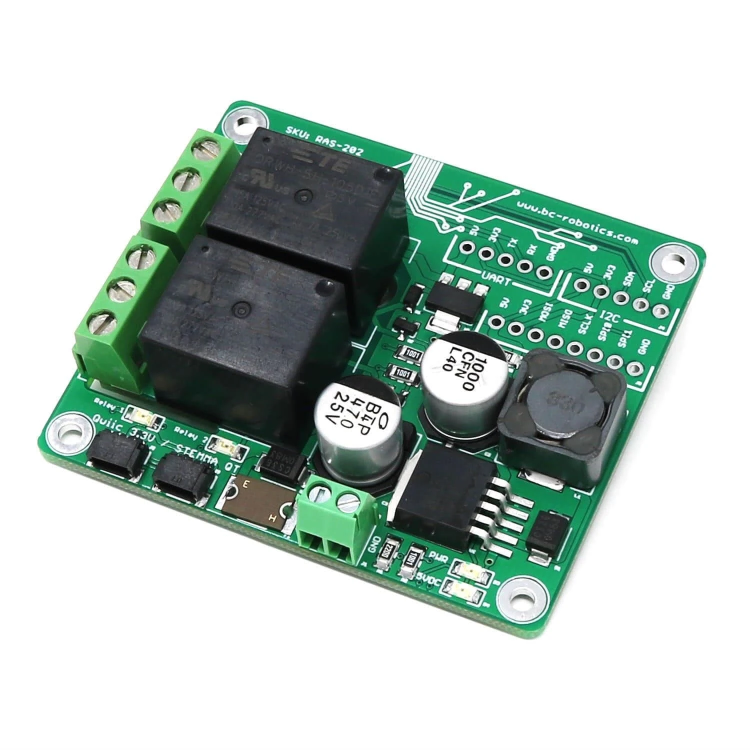 Power + Relay HAT For Raspberry Pi 2 Power + Relay HAT For Raspberry Pi - Image 2