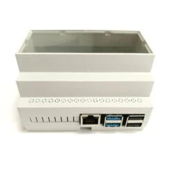 RasPiBox - Raspberry Pi 4 Prototyping DIN Rail Case (inc. 5V Regulator) -The Pi Hut raspibox raspberry pi 4 prototyping din rail case inc 5v regulator zihatec 103313 23358802100419