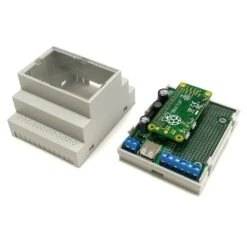 RasPiBox Zero - Pi Zero Prototyping DIN Rail Case (inc. 5V Regulator) -The Pi Hut raspibox zero pi zero prototyping din rail case inc 5v regulator zihatec mmp 0468 23346443256003
