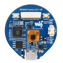 RP2040 1.28" Round Touch LCD With Accelerometer & Gyroscope -The Pi Hut rp2040 microcontroller with a 1 28 round touch lcd the pi hut wav 24580 40491244880067